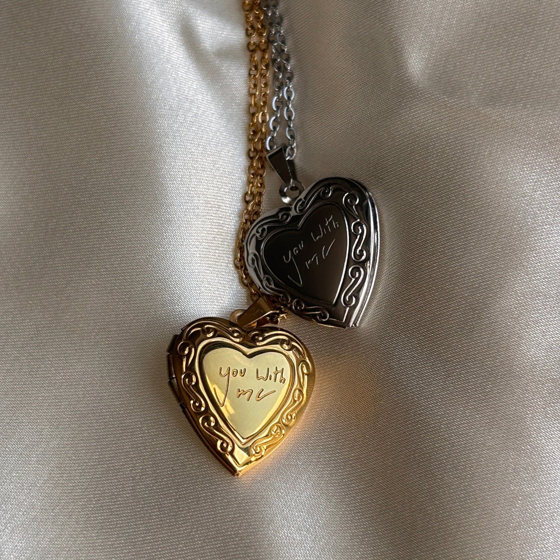 billie eilish handwriting you with me everything i wanted lyrics heart locket necklace